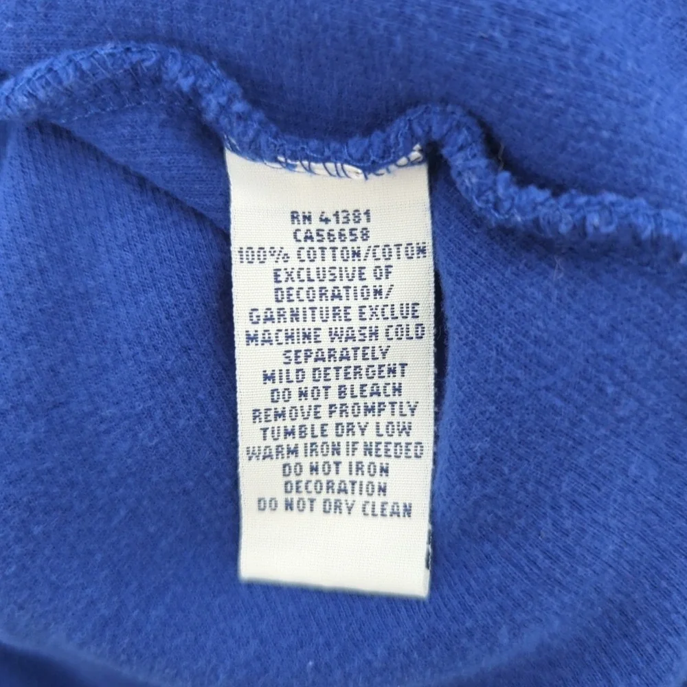 Polo Ralph Lauren Sweater Mens Size Large Royal Blue Long Sleeve 100% Cotton 151